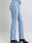 Judy Blue ThermaStone Mid Rise Bootcut Thermal Jeans-Women's Jeans-Shop Z & Joxa