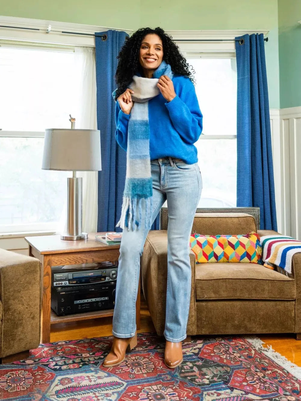 Judy Blue ThermaStone Mid Rise Bootcut Thermal Jeans-Women's Jeans-Shop Z & Joxa