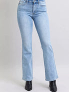Judy Blue ThermaStone Mid Rise Bootcut Thermal Jeans-Women's Jeans-Shop Z & Joxa