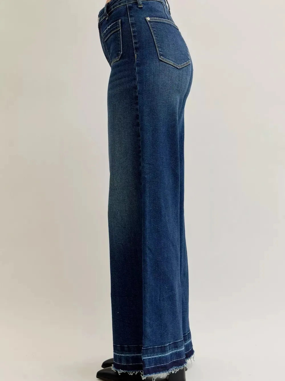 Judy Blue Twilight Drift High Rise Front Pocket Palazzo Jeans-Women's Jeans-Shop Z & Joxa