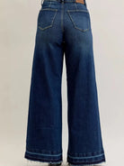 Judy Blue Twilight Drift High Rise Front Pocket Palazzo Jeans-Women's Jeans-Shop Z & Joxa