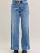 Judy Blue Vintage Echo Mid Rise Retro Wide Leg Jeans-Women's Jeans-Shop Z & Joxa