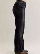 Judy Blue Western Flame Mid Rise Seam Detail Straight Jeans-Women's Jeans-Shop Z & Joxa