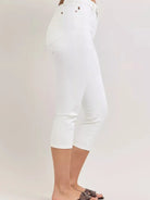 Judy Blue Wide Spade Society Capri Pants with Spade Pockets-Women's Jeans-Shop Z & Joxa