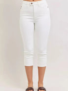 Judy Blue Wide Spade Society Capri Pants with Spade Pockets-Women's Jeans-Shop Z & Joxa