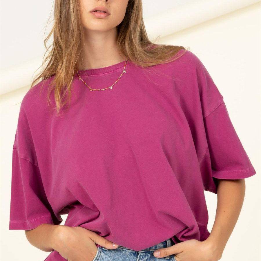 Just Chilling Oversized T-Shirt-Women's Clothing-Shop Z & Joxa