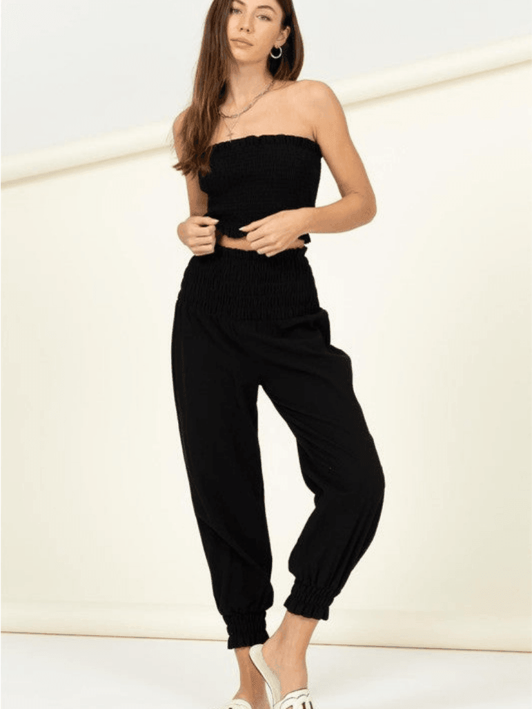 Just Love Me Tube Top and Joggers Matching Set - Z & Joxa Co.