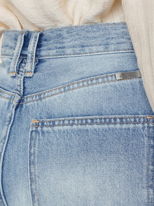 Kancan USA Timeless Charm Wide Leg-Straight Jeans-Women's Clothing-Shop Z & Joxa