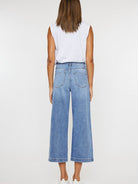 Kancan USA Ultra High Rise Wide Jeans-Women's Clothing-Shop Z & Joxa