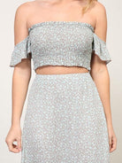 Keeping-it Cool 2-Piece Off-the-Shoulder Maxi Dress-Women's Clothing-Shop Z & Joxa