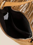 LA Fame Desert Dance Suede Fringe Crossbody Bag-Women's Accessories-Shop Z & Joxa