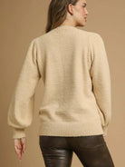 Latte Love Textured Knit Long Sleeve Sweater by Umgee-Women's Shirts & Tops-Shop Z & Joxa