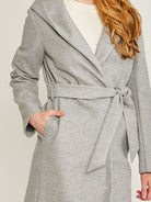 Layered in Love Belted Fleece Hoodie Coat-Women's Clothing-Shop Z & Joxa