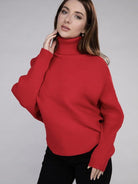 Let's Get Cozy Turtleneck Sweater-Women's Clothing-Shop Z & Joxa