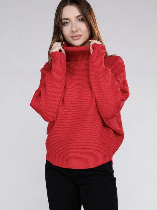 Let's Get Cozy Turtleneck Sweater-Women's Clothing-Shop Z & Joxa