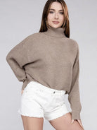 Let's Get Cozy Turtleneck Sweater-Women's Clothing-Shop Z & Joxa