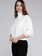 Let's Get Cozy Turtleneck Sweater-Women's Clothing-Shop Z & Joxa