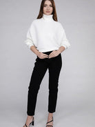 Let's Get Cozy Turtleneck Sweater-Women's Clothing-Shop Z & Joxa