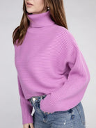 Let's Get Cozy Turtleneck Sweater-Women's Clothing-Shop Z & Joxa