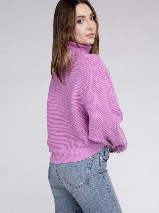 Let's Get Cozy Turtleneck Sweater-Women's Clothing-Shop Z & Joxa