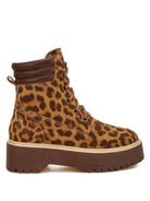 London Rag Explore the Extraordinary Leopard Print High Ankle Suede Boots-Women's Shoes-Shop Z & Joxa