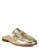 London Rag Gold Makes Everything Better Piscola Rhinestones Slip On Mules-Women's Shoes-Shop Z & Joxa