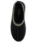 London Rag Struter Embroidered + Faux Fur Platform Slip-Ons-Women's Shoes-Shop Z & Joxa