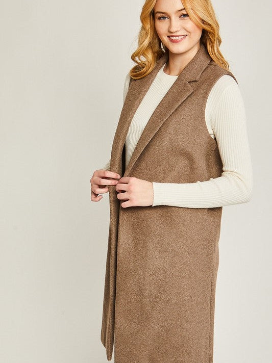 Long Live the Vest Fleece Long Line Vest-Women's Clothing-Shop Z & Joxa