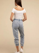 Lost in a World of Comfort Acid Wash Fleece Sweatpants with Pockets-Women's Clothing-Shop Z & Joxa