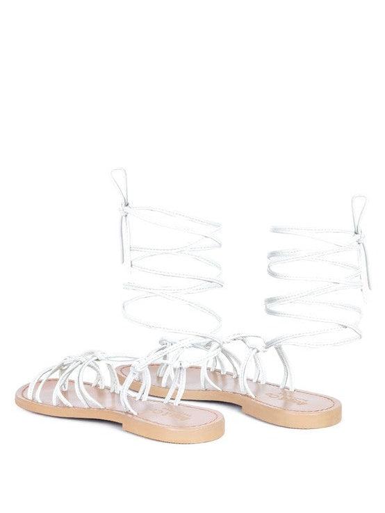 Loving Summer Tie Up Leather String Flats-Women's Shoes-Shop Z & Joxa