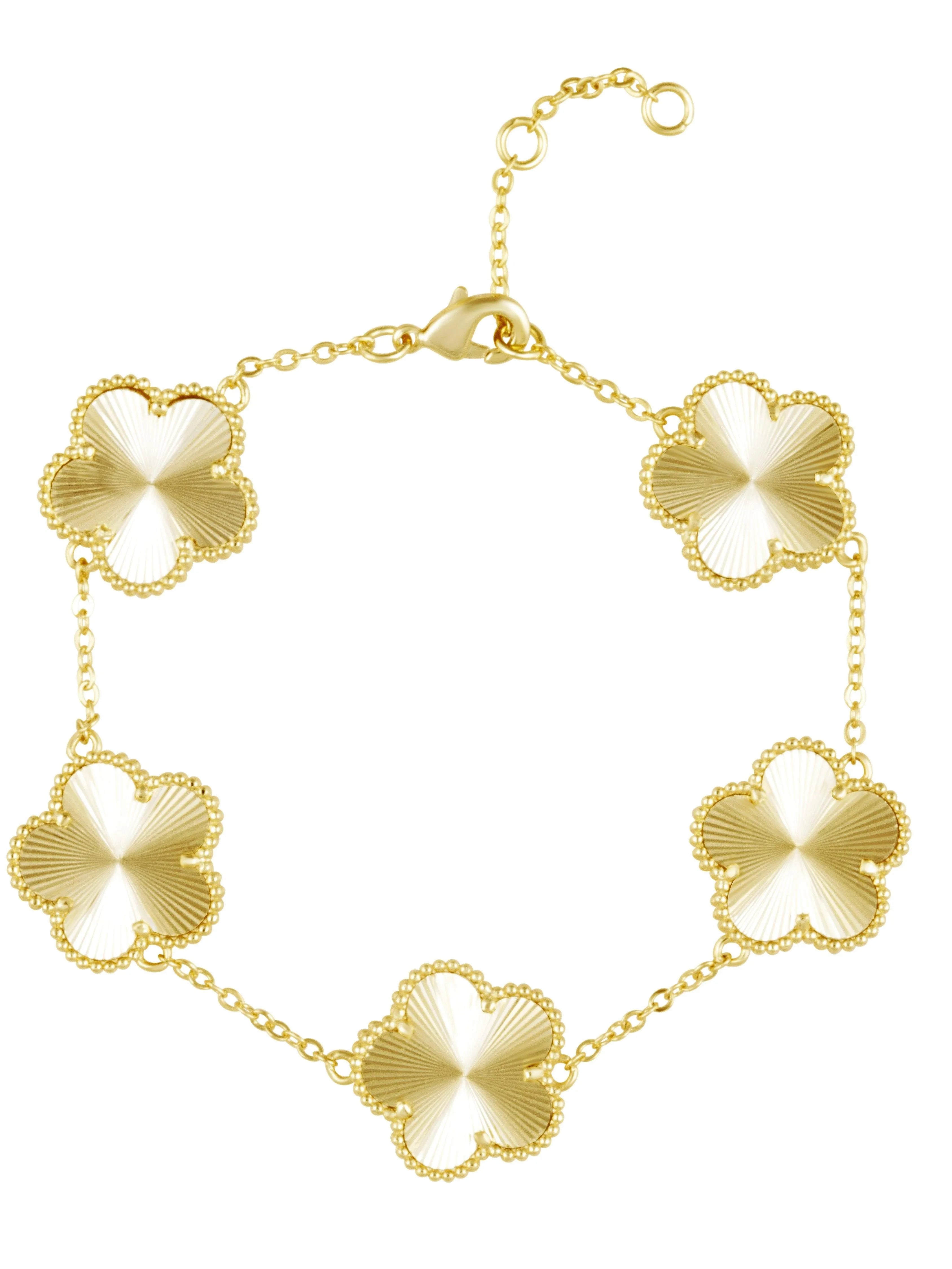 Lucky in Love Clover Inspired Bracelet-Bracelet-Shop Z & Joxa