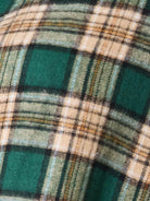 Mandy Forest Plaid Collared Neck Long Sleeve Long Shirt-Women's Shirts & Tops-Shop Z & Joxa