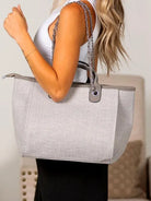 Metro Tweed Large Tote Bag-Women's Accessories-Shop Z & Joxa
