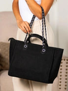 Metro Tweed Large Tote Bag-Women's Accessories-Shop Z & Joxa