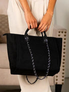 Metro Tweed Large Tote Bag-Women's Accessories-Shop Z & Joxa