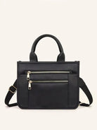 Modern Mosaic Jordan Checkered Accent Tote-Women's Accessories-Shop Z & Joxa