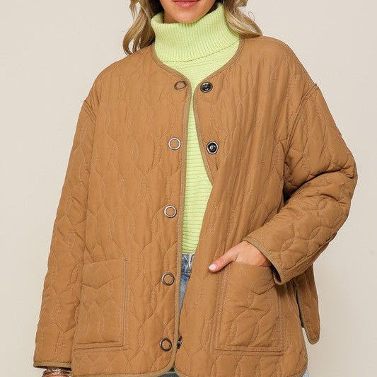 Must Have Quilted Puffer Jacket-Women's Clothing-Shop Z & Joxa