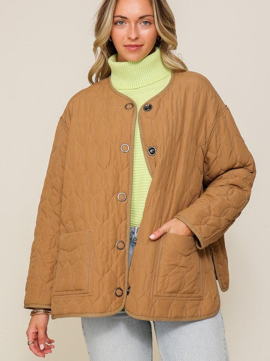 Must Have Quilted Puffer Jacket-Women's Clothing-Shop Z & Joxa