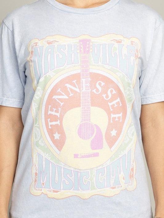 Nashville Music City Classic Tee-Women's Clothing-Shop Z & Joxa