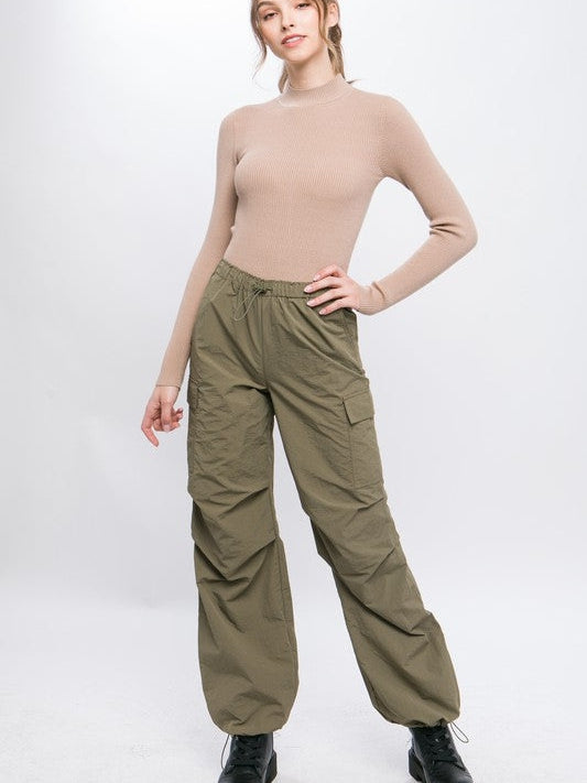 New Heights Parachute Cargo Pants-Women's Clothing-Shop Z & Joxa