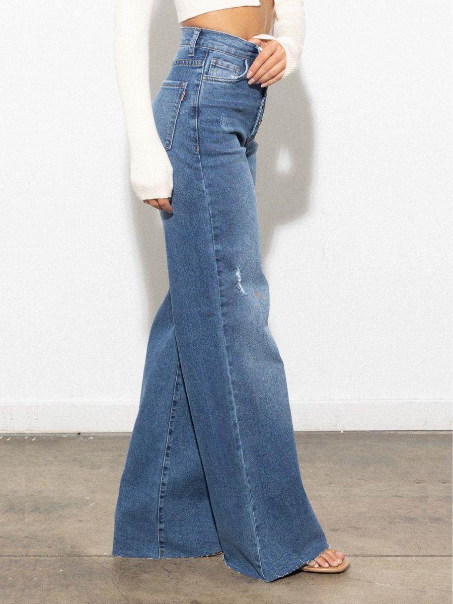 Not-Your-Same-Old Wide Leg Jeans-Women's Clothing-Shop Z & Joxa