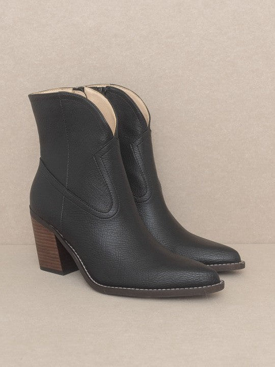 OASIS SOCIETY Boots Are My Weakness - Harmony Two Panel Western Booties-Women's Shoes-Shop Z & Joxa