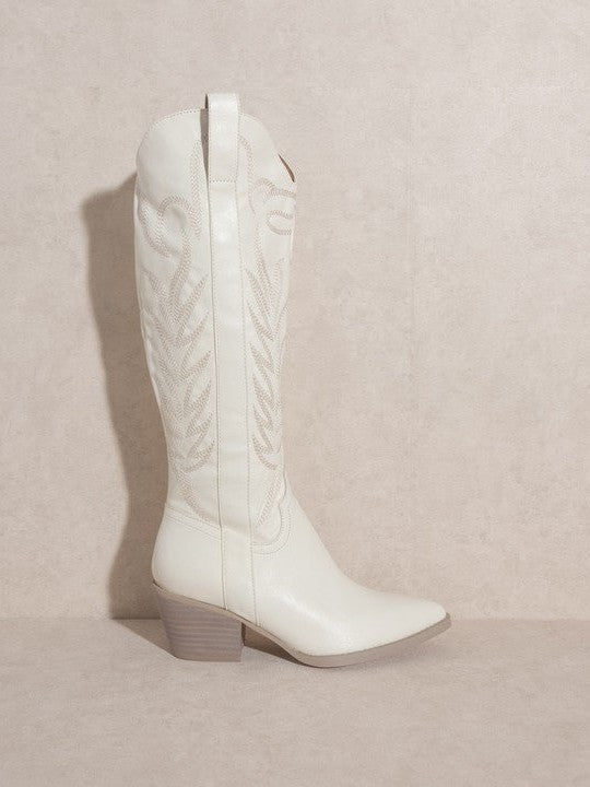 OASIS SOCIETY Boots On Worries Off Embroidered Tall Boot-Women's Shoes-Shop Z & Joxa