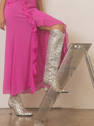 OASIS SOCIETY Don't be Afraid to Sparkle - Knee High Sequin Boots-Women's Shoes-Shop Z & Joxa