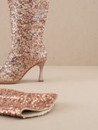 OASIS SOCIETY Don't be Afraid to Sparkle - Knee High Sequin Boots-Women's Shoes-Shop Z & Joxa