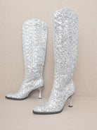 OASIS SOCIETY Don't be Afraid to Sparkle - Knee High Sequin Boots-Women's Shoes-Shop Z & Joxa