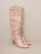 OASIS SOCIETY Don't be Afraid to Sparkle - Knee High Sequin Boots-Women's Shoes-Shop Z & Joxa