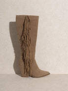 OASIS SOCIETY Elevate your Style Knee-High Fringe Boots-Women's Shoes-Shop Z & Joxa