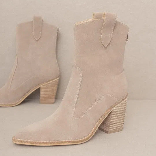 OASIS SOCIETY Heart Wide Open Tara Two Panelled Western Boots-Women's Shoes-Shop Z & Joxa