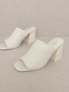 OASIS SOCIETY Keep the Shine in Your Eyes Kathleen - Block Heel Slides-Women's Shoes-Shop Z & Joxa